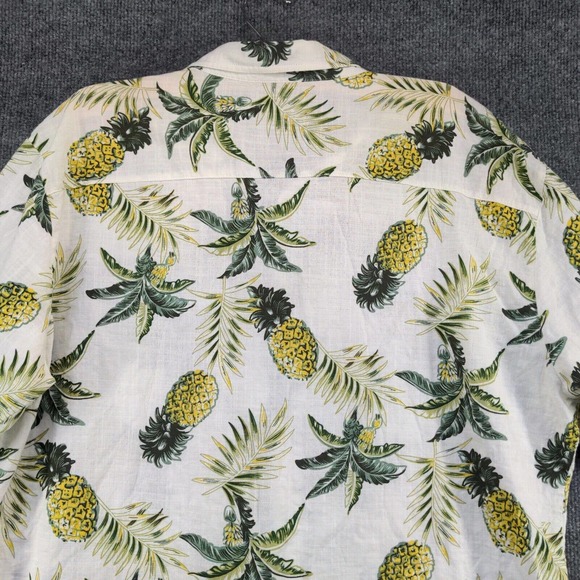 Jogal Men's Button Up Hawaiian Shirt Multi Size XL Short Sleeve Pineapple Print - Picture 6 of 12